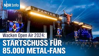 Wacken Open Air 2024 Größte MetalFestival startet  85000 Fans erwartet  NDR Info [upl. by Elisabeth261]