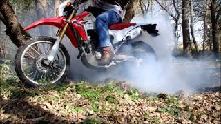 CRF250L  6th GEAR BURNOUT [upl. by Airdnna]