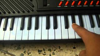 HOW TO PLAY VANDE MATARAM ON PIANO or casio [upl. by Agrippina458]