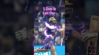 Rinku Singh 5 Sixes In one over  IPL memory   kkr rinkusingh ipl2025 [upl. by Airamasor]