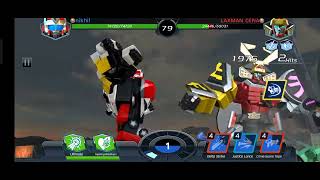 spd delta megazord vs samurai battlefield megazord powerrangers game robot battle game gamepla [upl. by Desiri361]