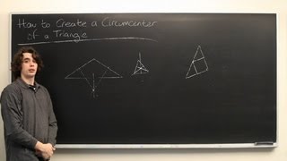 How to Create a Circumcenter of a Triangle  High School Math [upl. by Jensen875]