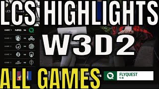 LCS Highlights ALL GAMES W3D2 Summer 2023  Week 3 Day 2 [upl. by Nohsav]