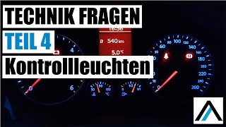 Abfahrtkontrolle in der praktischen Prüfung  Klasse B  Technik Fragen  Teil 4  Kontrollleuchten [upl. by Uttica252]