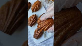 Madeleine madeleines Мадлен Сникерс 🥜🍯🍫 reels dessert рецепты food paris france ideas [upl. by Eelibuj]