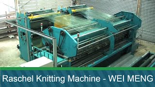 Raschel Knitting Machine｜Máquina Tejido Punto Raschel｜راشيل آلة الحياكة｜raşel çözgü örme makinesi [upl. by Idnim792]