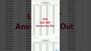 UGC NET answer key 2024 out answerkey ugcnet result ugcnetexam ugcnetresult ugc ugcnet2024 [upl. by Ahselrak]