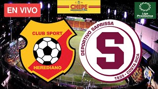 CS HEREDIANO VS SAPRISSA EN VIVO Jornada 5 Liga Promerica 2024 [upl. by Tnelc]