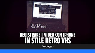 Registrare i video con iPhone e Android in stile retrò VHS [upl. by Nolrev]