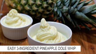 Easy 3Ingredient Pineapple Dole Whip [upl. by Robinette]