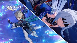 Jingliu Versus Yanqing Cutscene Animation  Frosty Blades Trial Companion Mission Honkai Star Rail [upl. by Nestor]