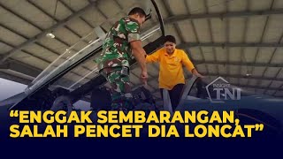 Momen Kocak Istri Andika Perkasa Purapura jadi Pilot TNI AU saat Jajal Pesawat Tempur [upl. by Had732]