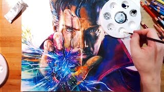 Speed Drawing Doctor Strange Benedict Cumberbatch [upl. by Hras]