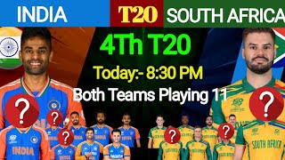 4th T20  India vs South Africa  South Africa vs India 4 T20 Series Match  Both teams playing 11 [upl. by Server]