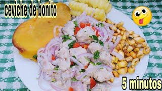 Cómo hacer un rico Ceviche de pescado Bonito🐟 fácil y rápido Receta paso a paso [upl. by Bois800]