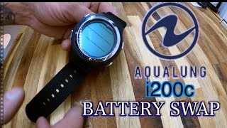 How to change Aqualung i200c Battery  Step by Step [upl. by Adlez]