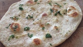 How to make Butter Garlic Naan Homemade Butter Garlic Naan Recipe No Egg No yeast version [upl. by Ylus]