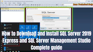 How to download and install SQL Server 2019 Express and SQL Server Management Studio Complete guide [upl. by Ardekahs]