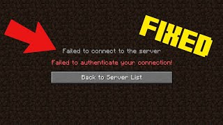 How To Fix Failed to Authenticate Your Connection Hypixel Easy amp Fast Fix [upl. by Masera]