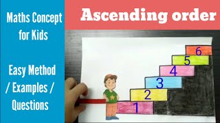 Ascending Order  Maths Concept For Kids  Easy Method [upl. by Eetsirk]