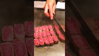 Teppanyaki Rare Steak 🥩 digitaleats teppanyaki grilling steakhouse wagyubeef meateaters [upl. by Gervase]