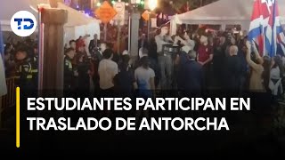 22 mil estudiantes participaron en el traslado de la antorcha en San José [upl. by Kenway]