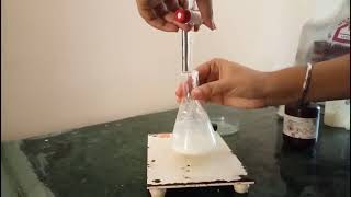 Estimation of titratable acidity in curd by Moitrayee Devi [upl. by Trahurn]