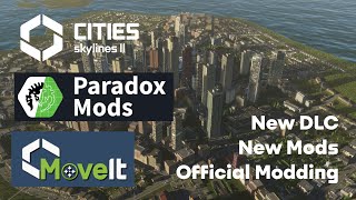 Official Mods for Cities Skylines 2 are here  Move It  Beach Properties DLC [upl. by Fortna]