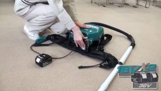 Makita 18Vx2 Brushless Backpack Vacuum [upl. by Ahsiemac]