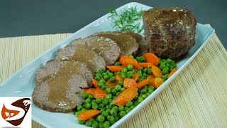 Polpettone al forno con carne e verdure – secondi piatti Meatloaf recipe [upl. by Nevetse307]