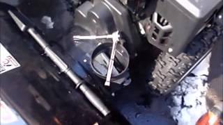 how to install snowblower impeller modification for just the cost of the bolts from a mud flap [upl. by Hewes528]