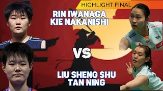 Badminton LIU Sheng ShuTAN NingCHNvs Rin IWANAGAKie NAKANISHIJPNVICTOR Denmark Open 2024 final [upl. by Vincelette]