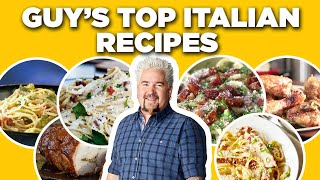 Guy Fieris Top 10 Italian Recipe Videos  Guys Big Bite  Food Network [upl. by Nosyrb174]