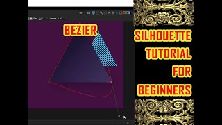 user interface and bezier 1  Use of Bezier Bspline amp Xspline  Silhouette FX Rotoscopy in hindi [upl. by Llerraf]