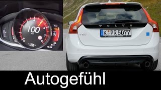 Sound amp Acceleration Volvo V60 Polestar 367 hp preview Performance 0100 kmh 060 mph [upl. by Allekim866]