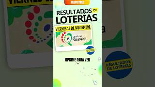 Resultado Lotería de Risaralda del 15 de Noviembre 2024🤑🍀💎 risaraldahoy resultado risaralda [upl. by Pedroza506]