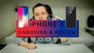 IPHONE X UNBOXING amp REVIEW [upl. by Yraillih]