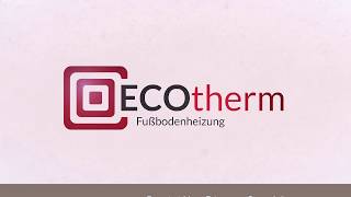 ECOtherm FussbodenheizungFrässystem [upl. by Asira877]