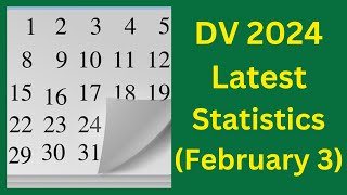 DV 2024 Statistics February 3 [upl. by Aurore497]