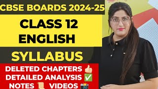 Class 12 english syllabus 202425Cbse class 12 english syllabus 202425Cbse syllabus 202425 [upl. by Annohsak]