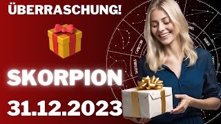 SKORPION ♏️🎁 DEINE ÜBERRASCHUNG 🤩⭐️ Horoskop  31Dezember 2023 skorpion tarot [upl. by Mitran]