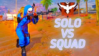 SOLO VS SQUAD  22 KILLS  I HIT HEROIC RANK ONLY 1VS4 🥶😱  GARENA FREE FIRE 2023 [upl. by Anihcak689]