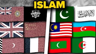 Evolution of ALL Muslim Flags Over Last 100 Years 19242024 ☪️ [upl. by Lance]