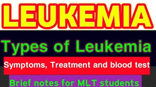 Leukemia What is leukemia Leukemia blood cancer  Diagnosis of leukemia Types of Leukemia [upl. by Strickler132]