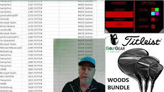 LIVE DRAWS FOR A TITLEIST WOODS BUNDLE CHOICE OF WEDGES AND LOTS MORE [upl. by Tyrrell]