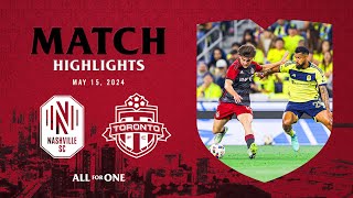 MATCH HIGHLIGHTS Toronto FC at Nashville SC  May 15 2024 [upl. by Burwell130]