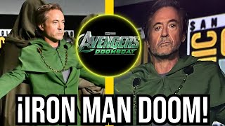 Robert Downey Jr DR DOOM en AVENGERS DOOMSDAY y Secret Wars hermanos Russo ComicCon [upl. by Aubin]