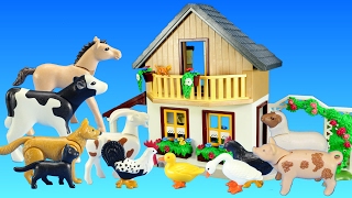 Playmobil Farm House with Market and Farm Animals Building Toy For Kids [upl. by Donna]