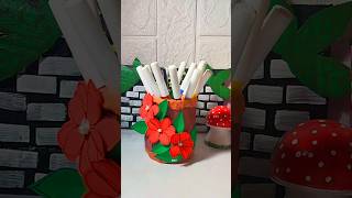 How to make pen and pencil holder at home shorts diy penholder pencilholder craft [upl. by Toole904]