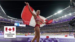 Alysha Newman on breaking Canadian pole vault record [upl. by Iorgos7]